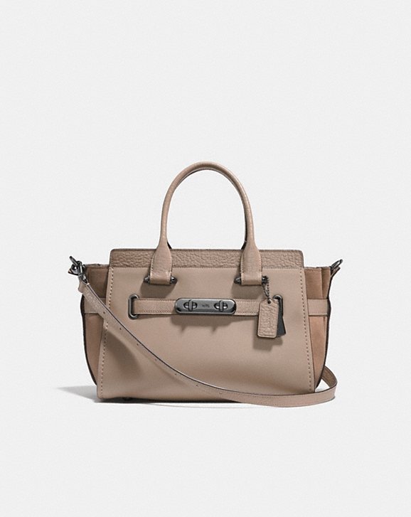 COACH SWAGGER 27 IN MIXED LEATHERS