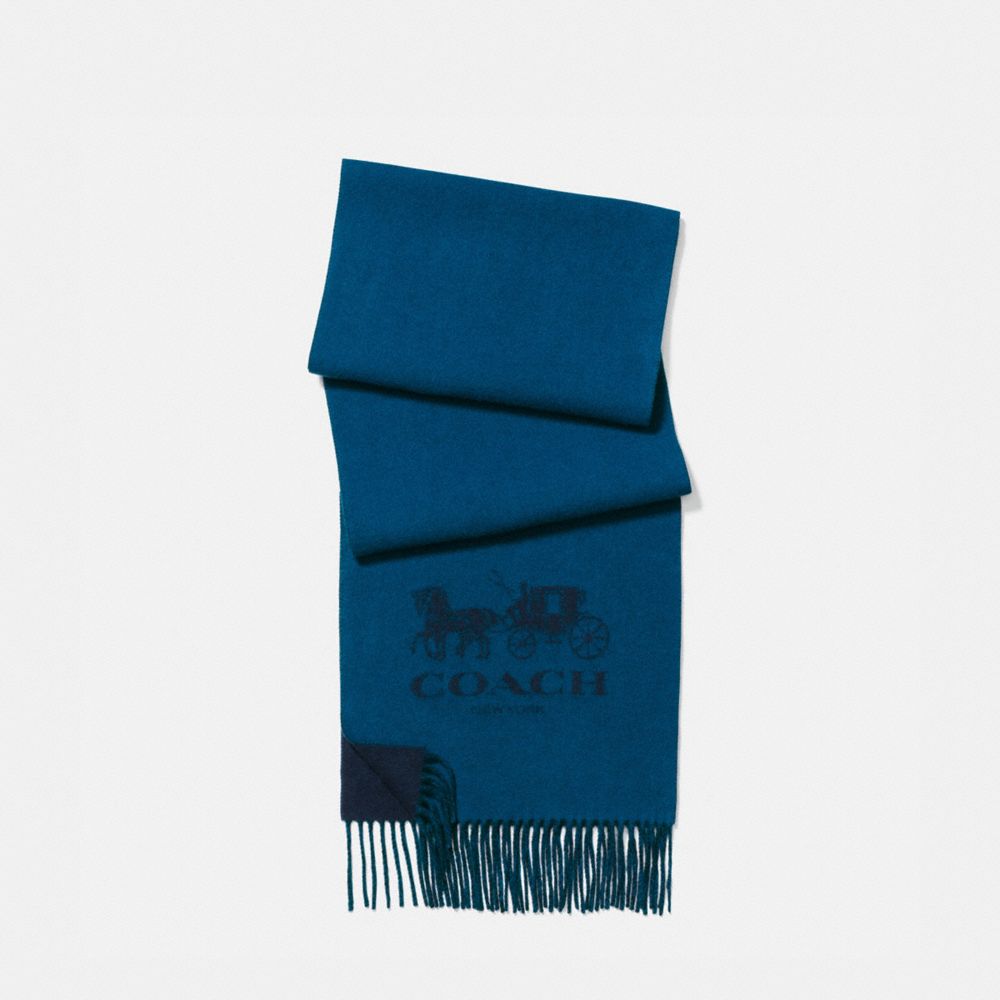 COACH Cashmere Bicolor Signature Scarf