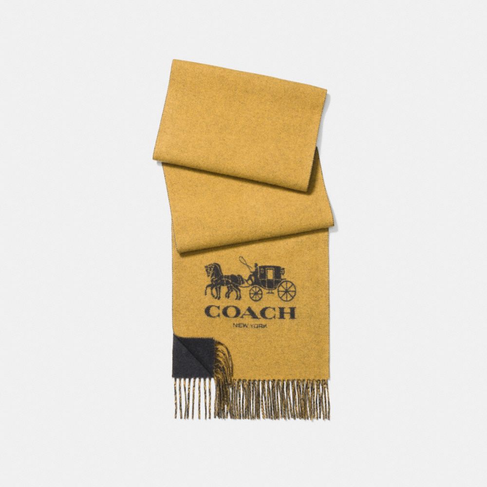 COACH Cashmere Bicolor Signature Scarf