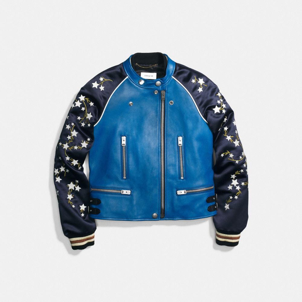 COACH Embroidered Cityscape Souvenir Jacket