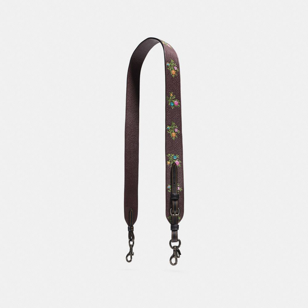 COACH Novelty Strap With Cross Stitch Floral Print
