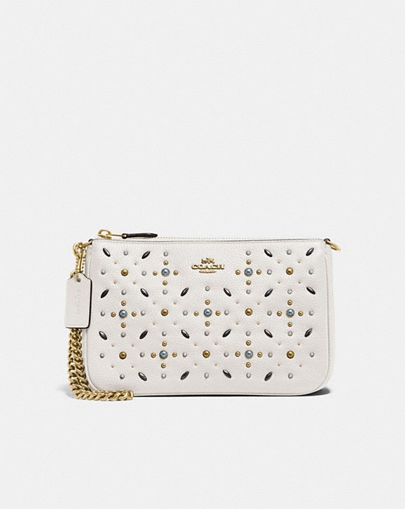 Coach Nolita Wristlet 22 With Prairie Rivets