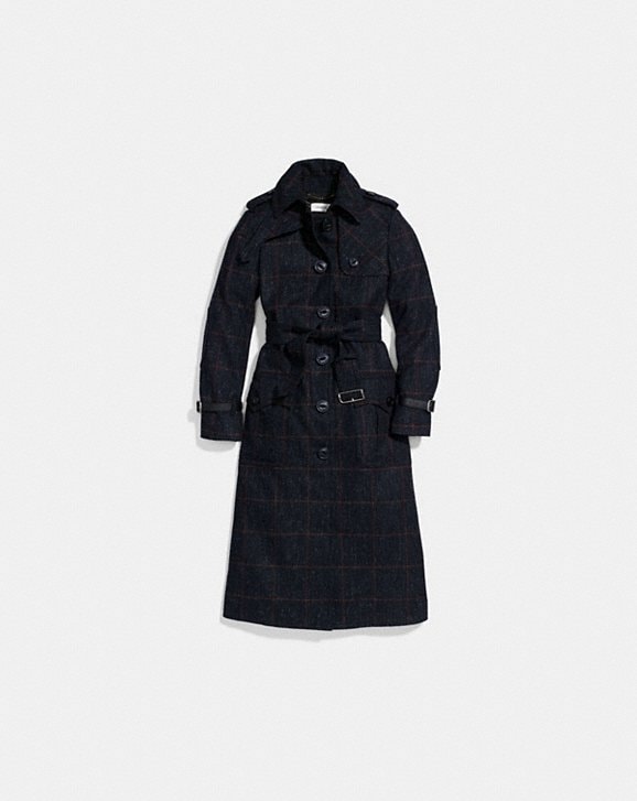 COACH: Wool Trench Coat