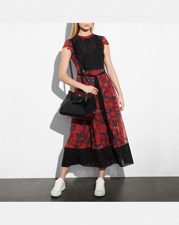 SELENA GRACE BAG IN COLORBLOCK MIXED LEATHERS