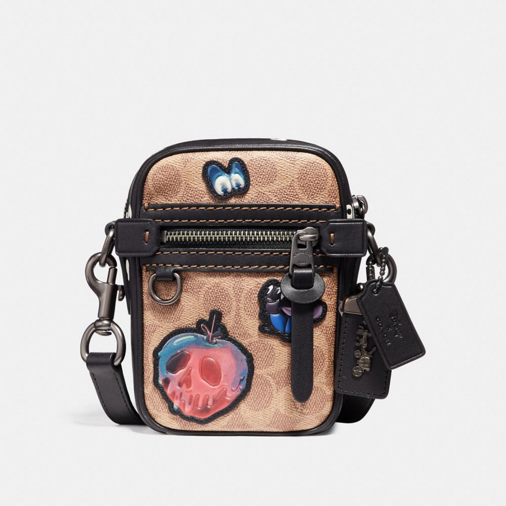 disney x coach dylan 10 in signature patchwork