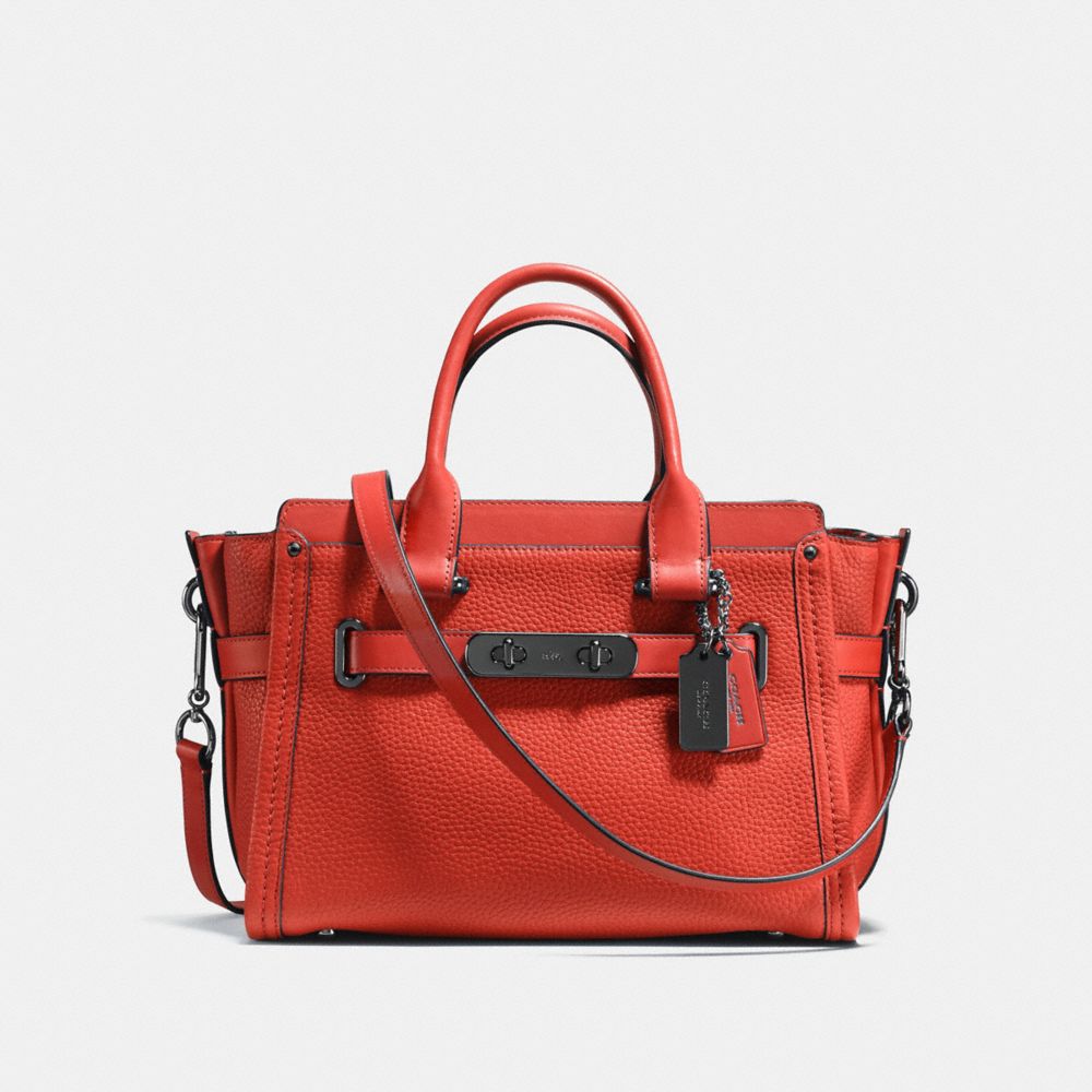 COACH: Coach Swagger Carryall 27 In Pebble Leather