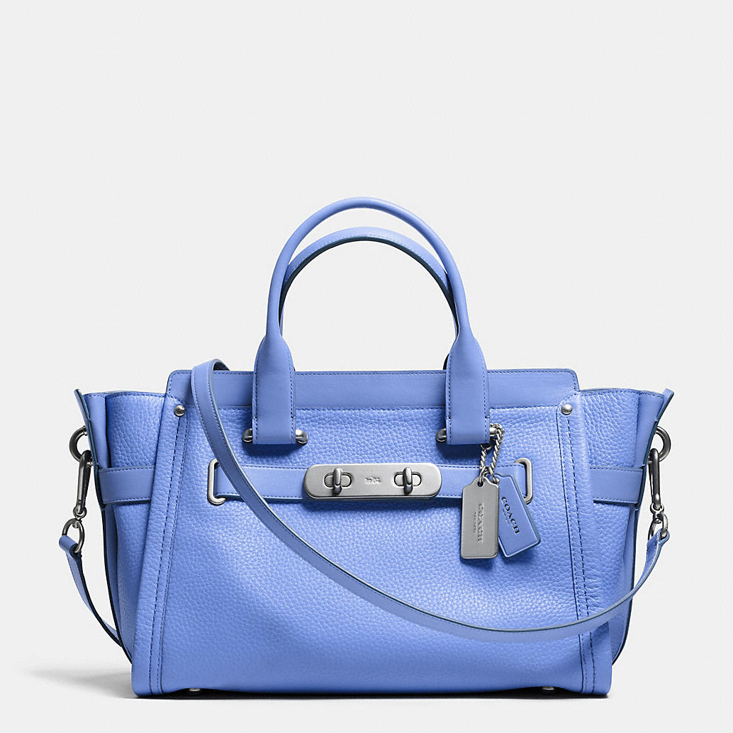 COACH SWAGGER CARRYALL IN PEBBLE LEATHER