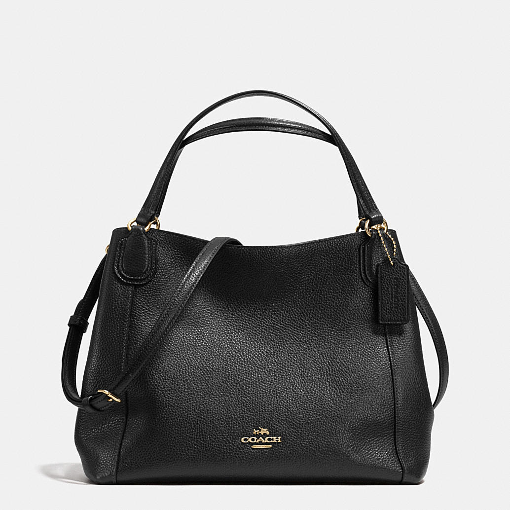 COACH Designer Purses | Edie Shoulder Bag 28 In Pebble Leather