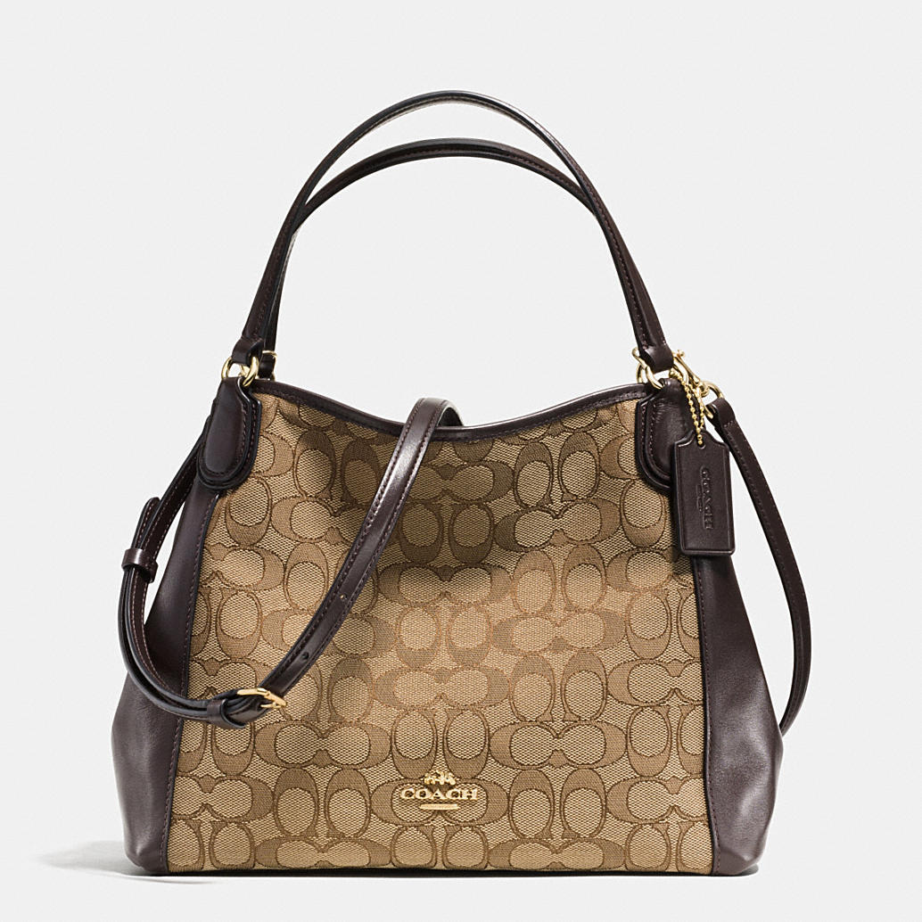 COACH Designer Purses | Edie Shoulder Bag 28 In Signature Jacquard