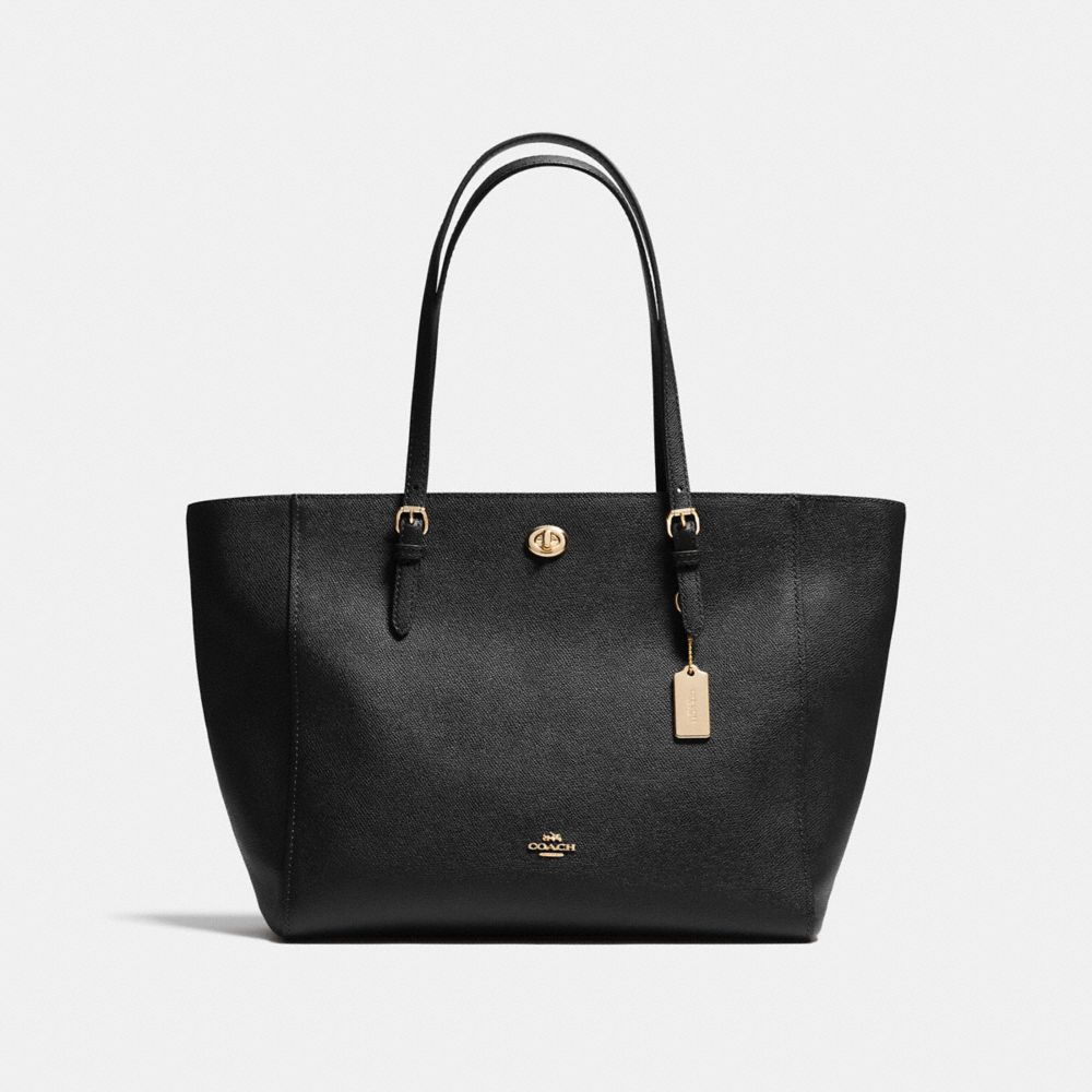 COACH Designer Totes Turnlock Tote In Crossgrain Leather