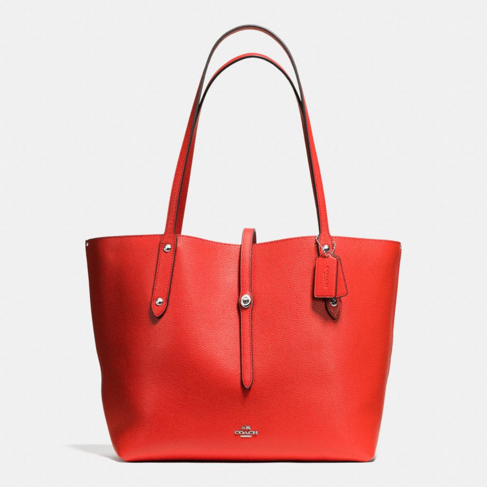 COACH MARKET TOTE IN PEBBLE LEATHER