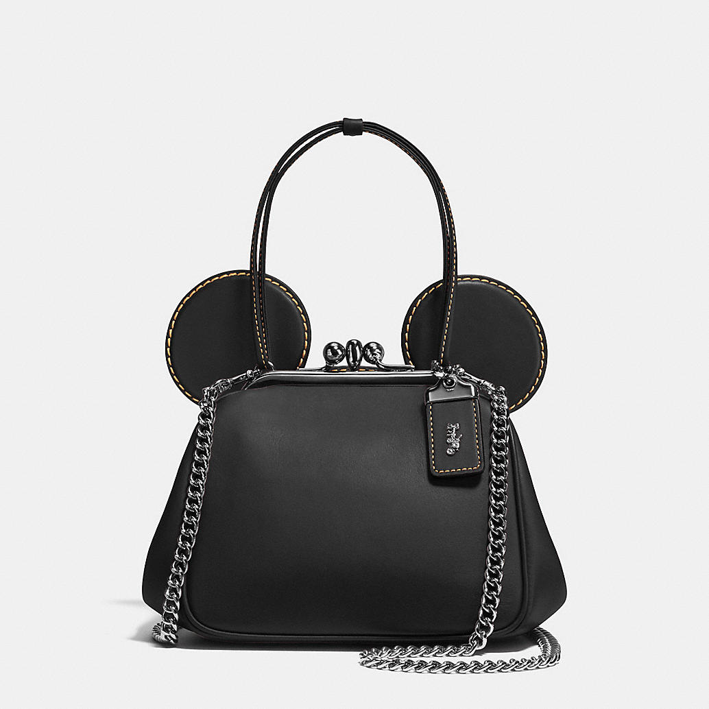 COACH Designer Handbags | Mickey Kisslock Bag In Glovetanned Leather
