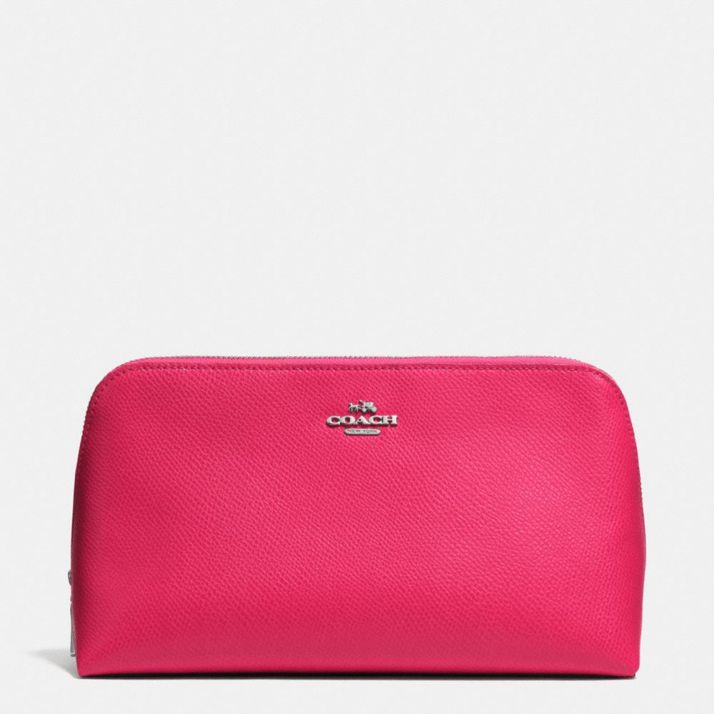 COACH Cosmetic Case 22 in Crossgrain Leather