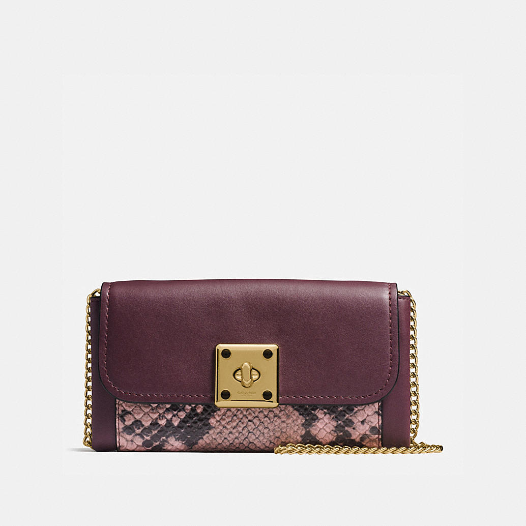 COACH: Drifter Wallet In Exotic Embossed Leather