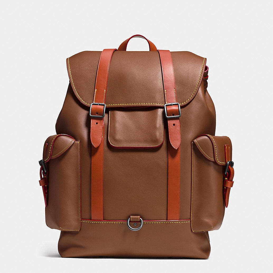 COACH Mens Leather Backpacks | Gotham Backpack In Glovetanned Leather