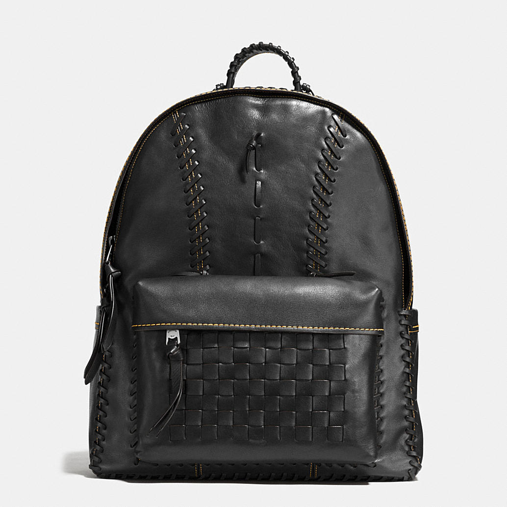 COACH Mens Leather Backpacks | Rip And Repair Campus Backpack In Sport Calf Leather