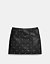 COACH: Star Stud Leather Mini Skirt