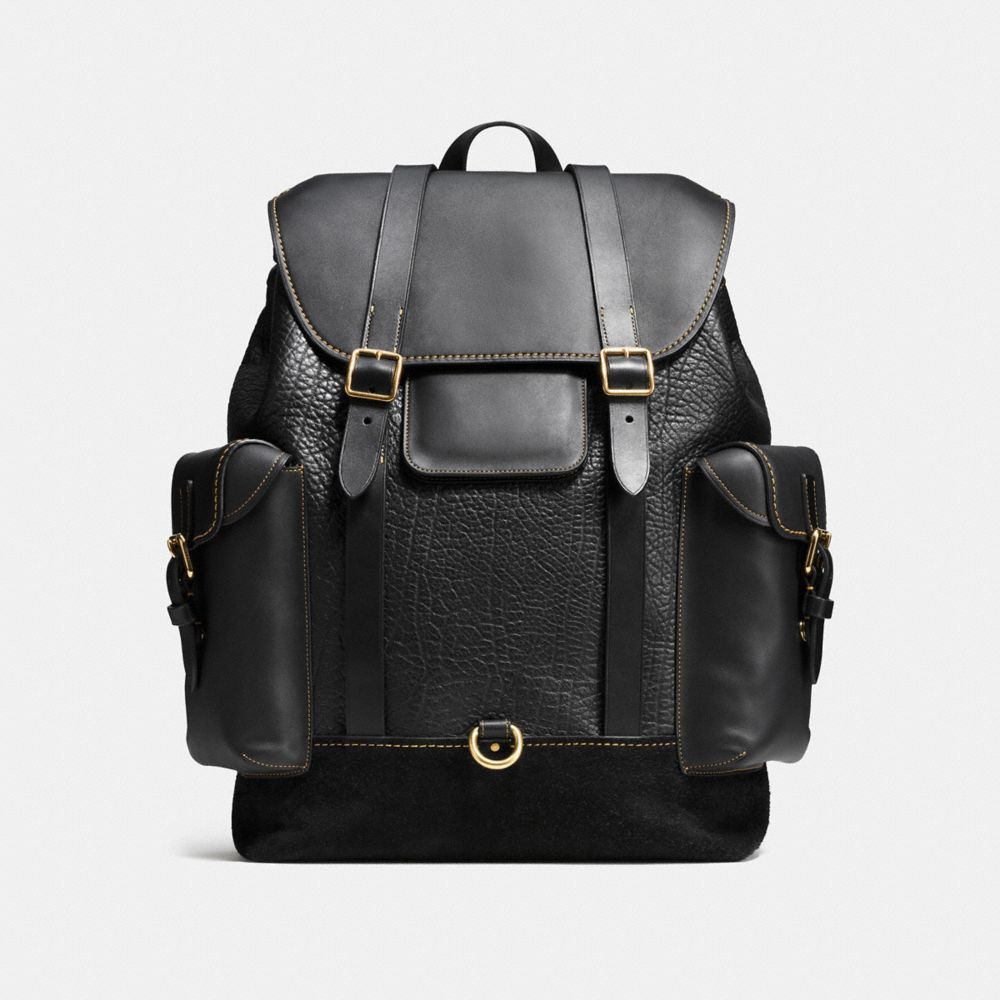 COACH Mens Leather Backpacks Gotham Backpack In Mixed Materials