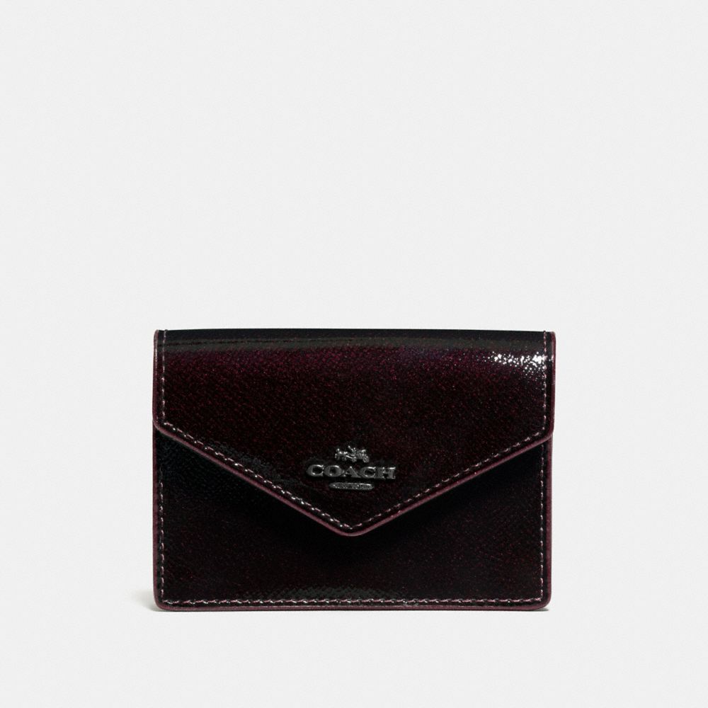 COACH Envelope Card Case In Patent Leather