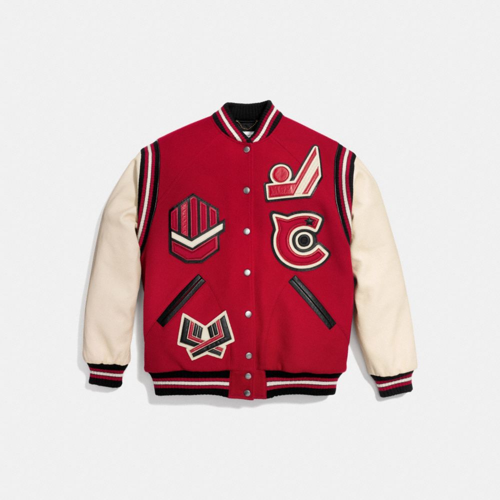COACH Designer Coats Oversized Varsity Jacket
