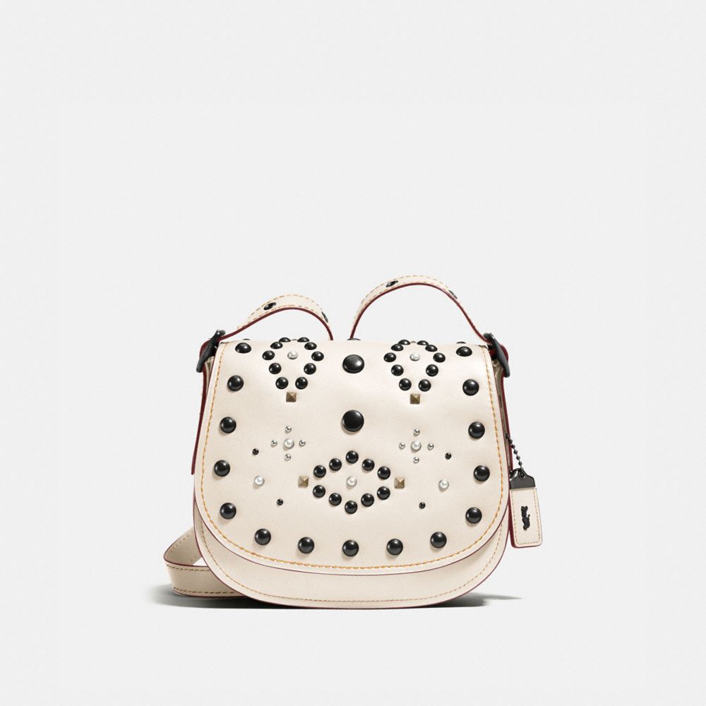 COACH Western Rivets Saddle Bag 23 in Glovetanned Leather