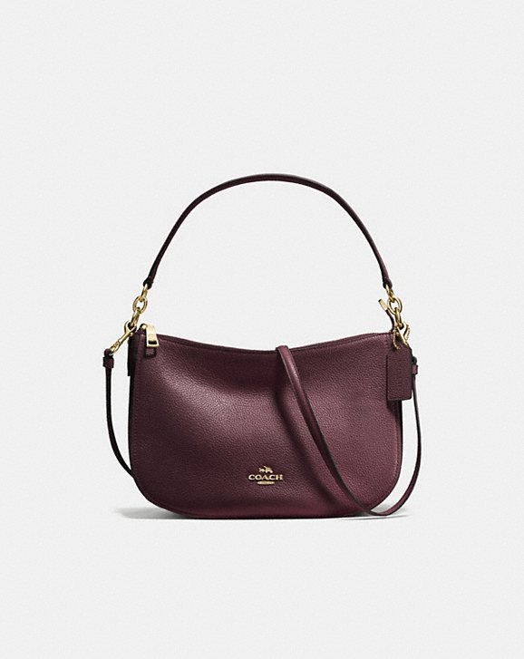 CHELSEA CROSSBODY IN POLISHED PEBBLE LEATHER