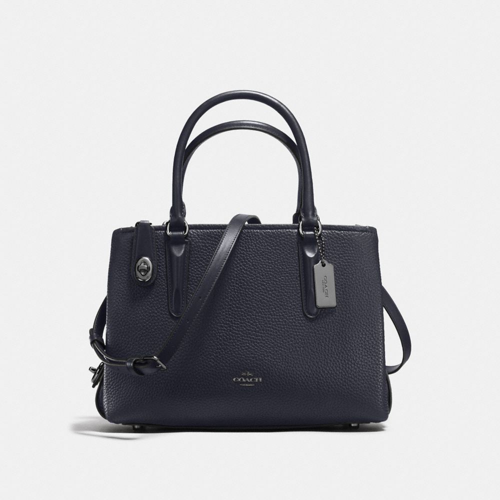 COACH: Brookyln Carryall 28 In Pebble Leather