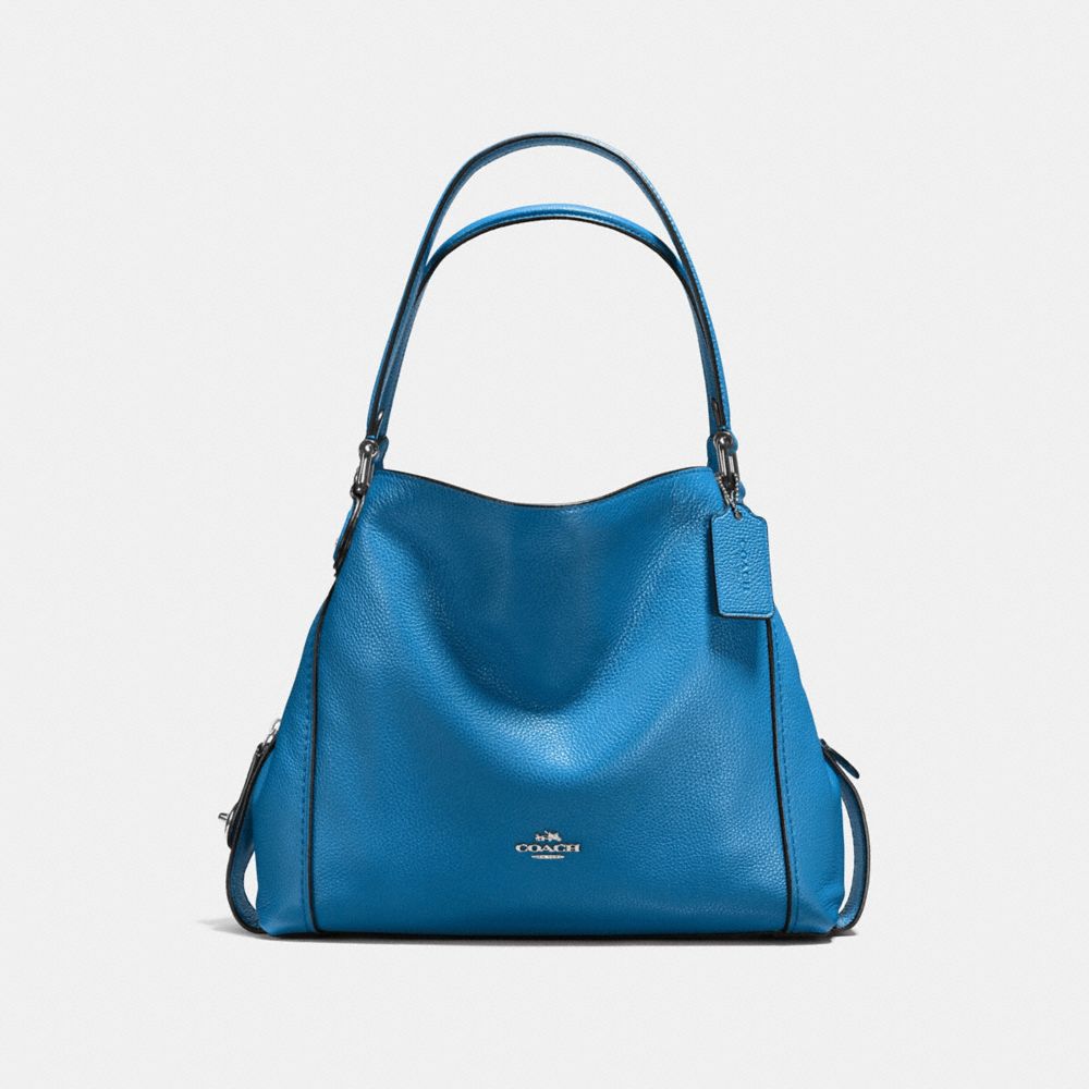 COACH Edie Shoulder Bag 31 in Polished Pebble Leather