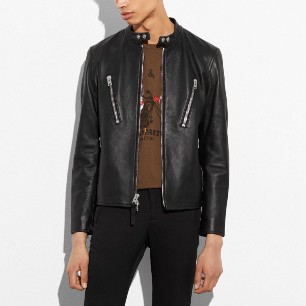 COACH Leather Racer Jacket