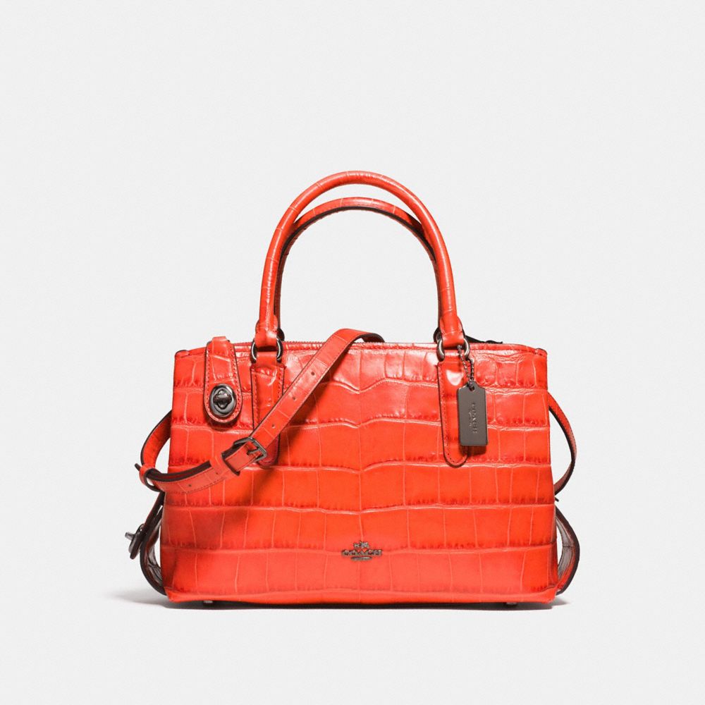 COACH Brooklyn Carryall 28 in Croc Embossed Leather