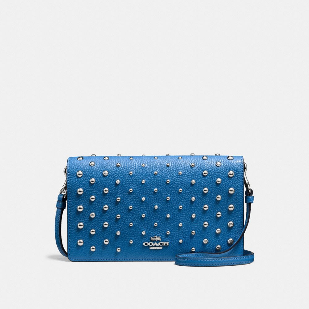COACH Foldover Crossbody With Ombre Rivets