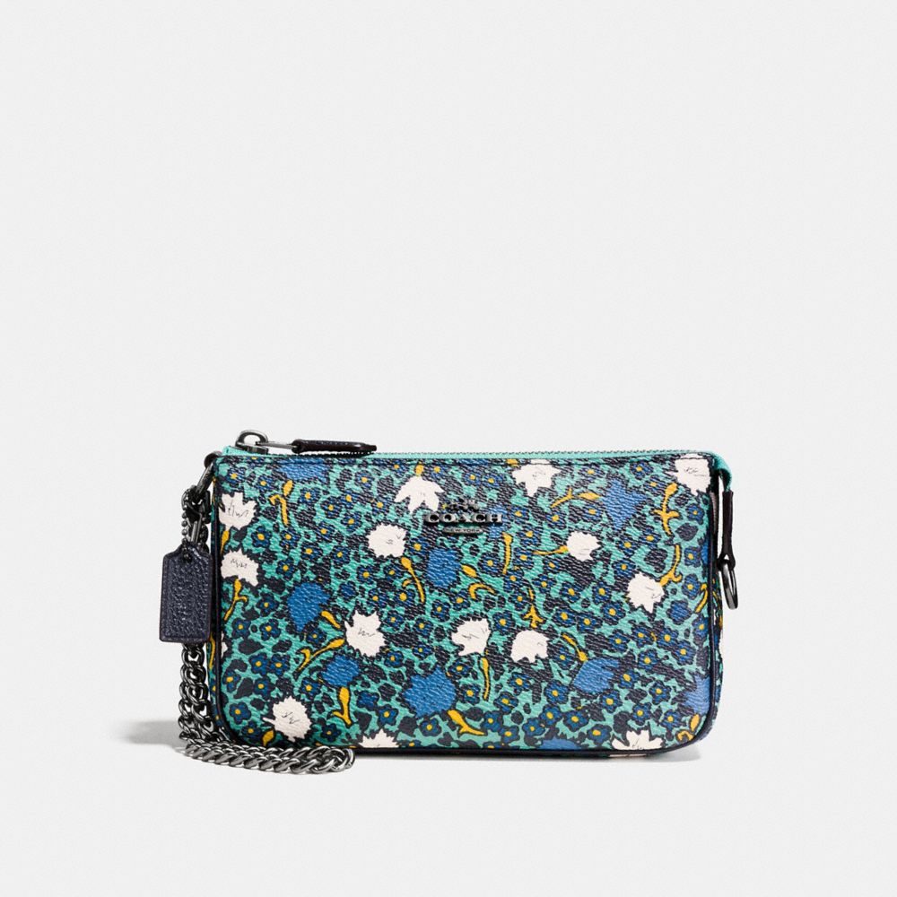 COACH Nolita Wristlet 19 in Yankee Floral Print Coated Canvas