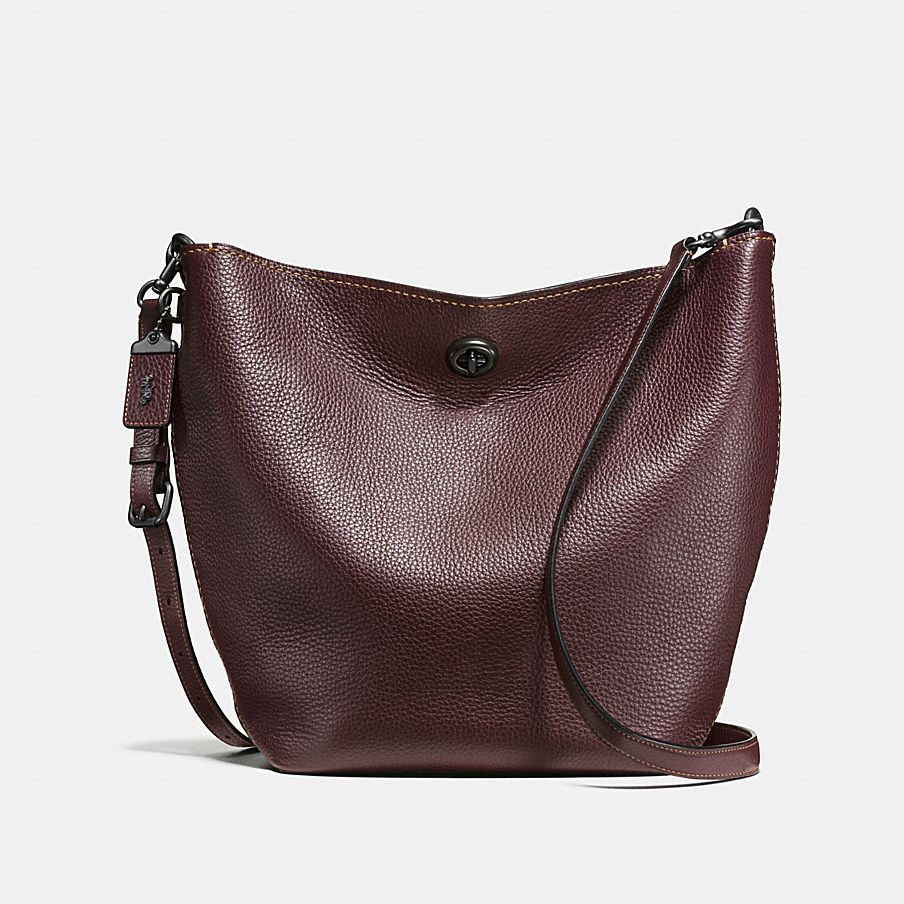 COACH: Duffle Shoulder Bag in Glovetanned Pebble Leather