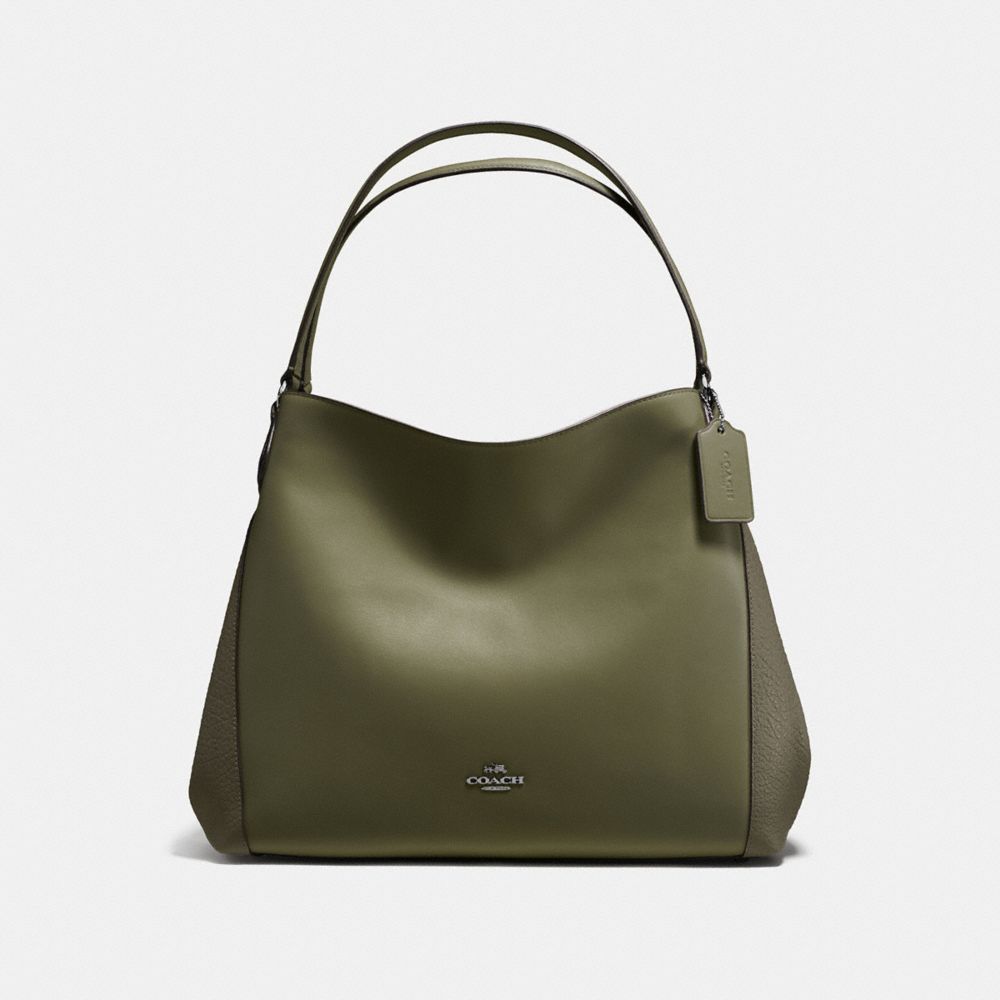 COACH Edie Shoulder Bag in Mixed Leathers