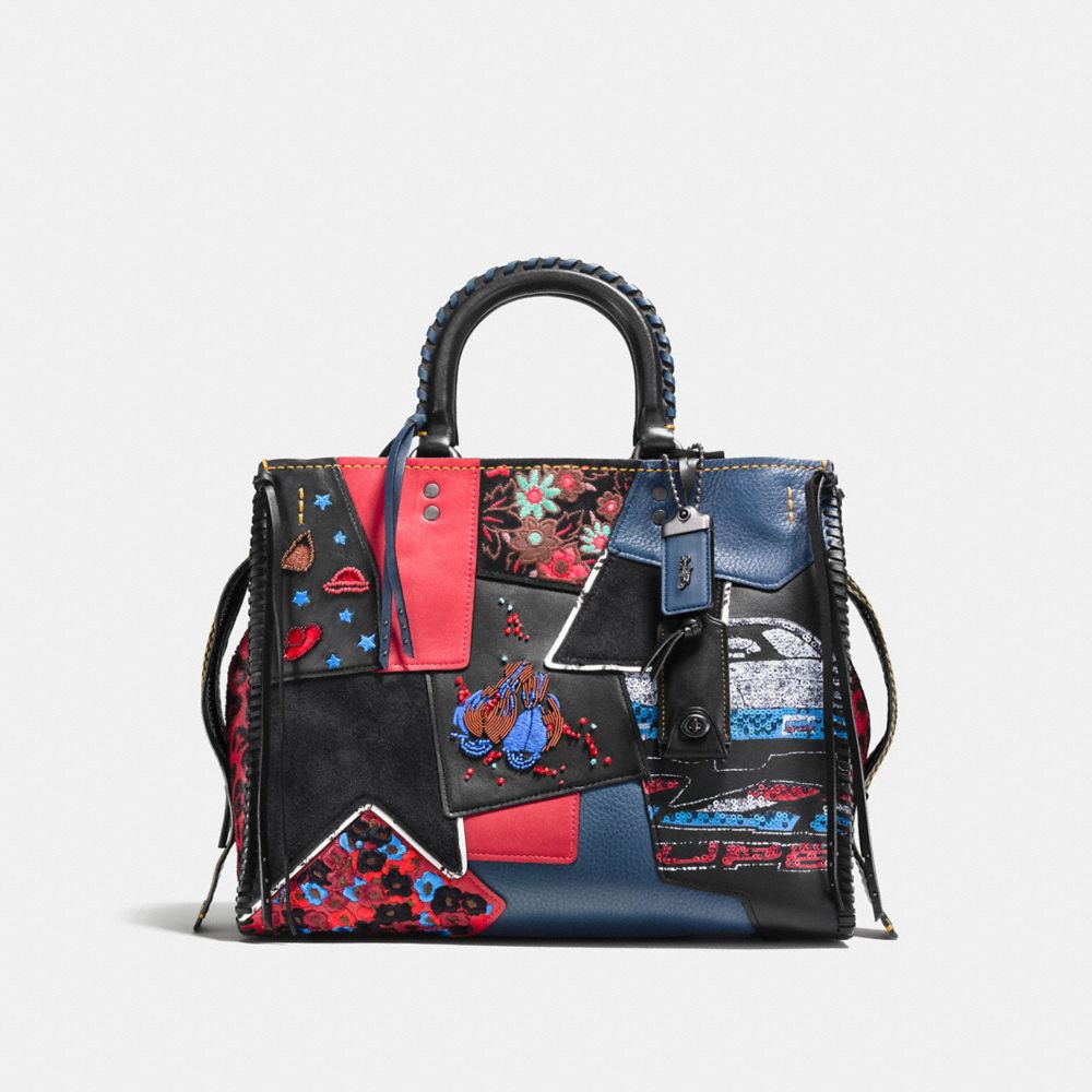 COACH Rogue in Embellished Patchwork Mixed Materials