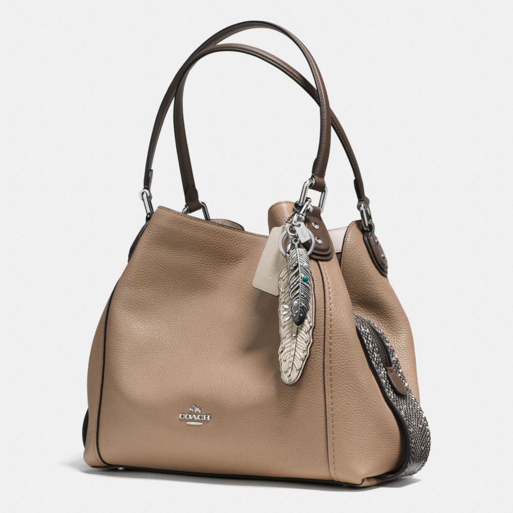 COACH Western Rivets Feather Bag Charm