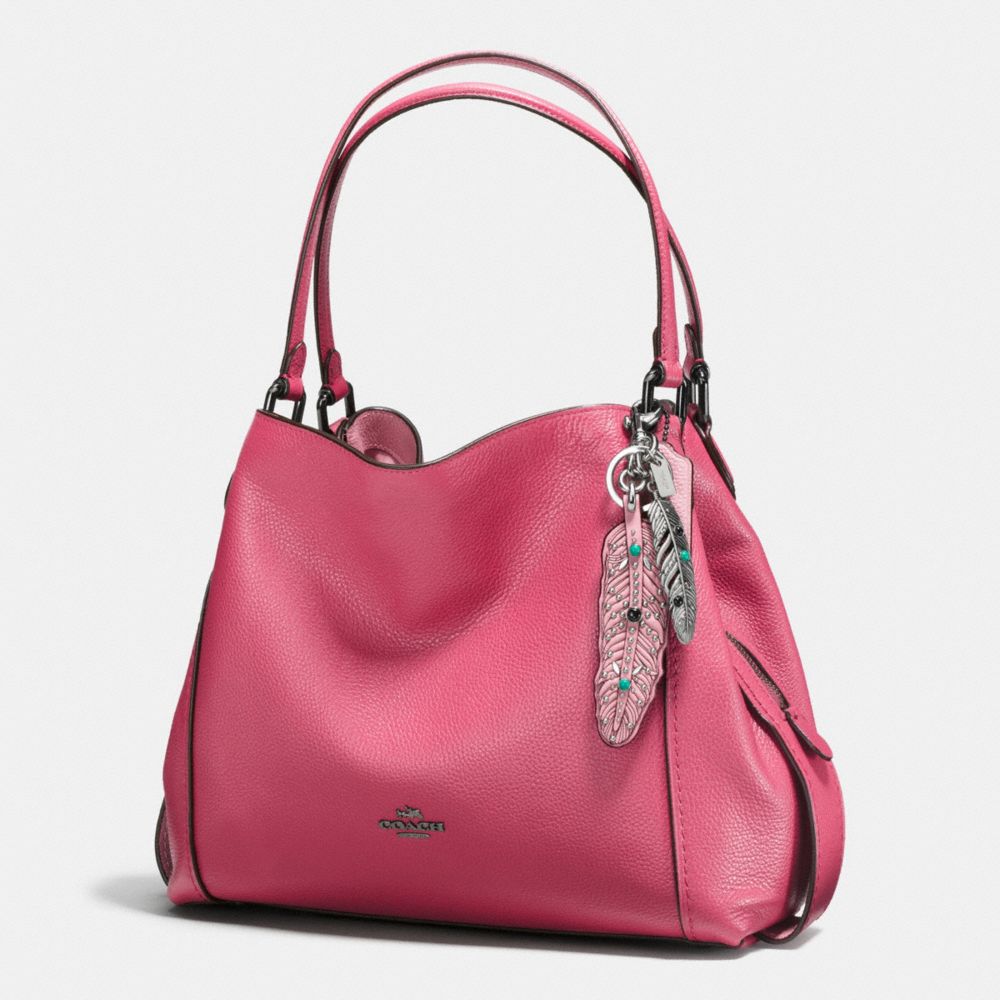 COACH Western Rivets Feather Bag Charm