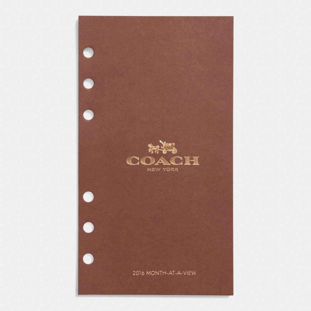 COACH Paper Refills Medium Ring 2 Page Month