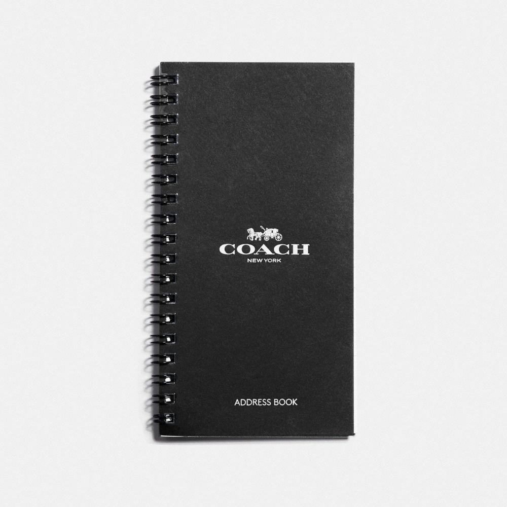 COACH 4x7 Spiral Address Book Refill