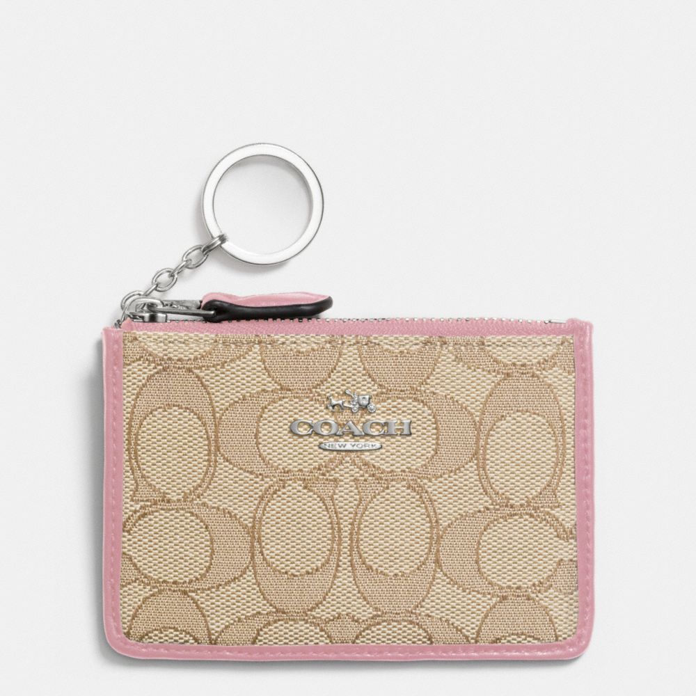COACH Designer Accessories Mini Skinny Id Case In Signature Jacquard