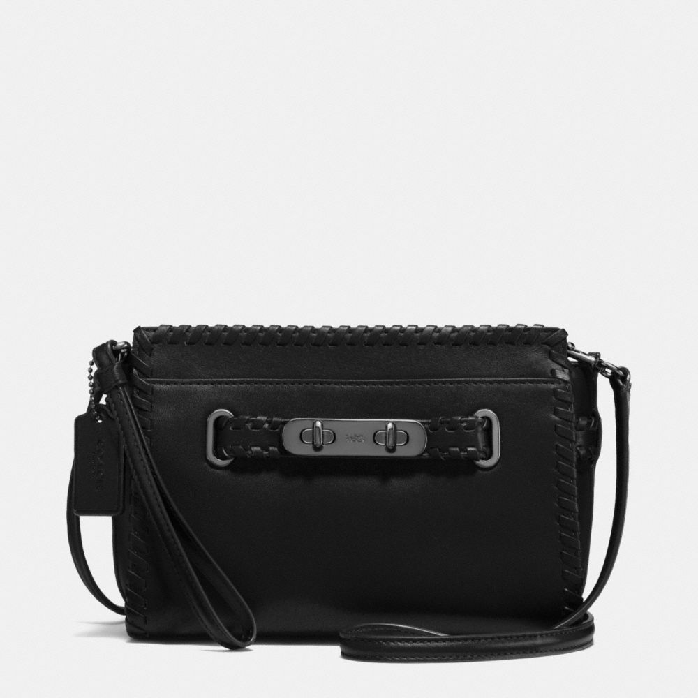 COACH Rip and Repair Coach Swagger Wristlet in Glovetanned Leather