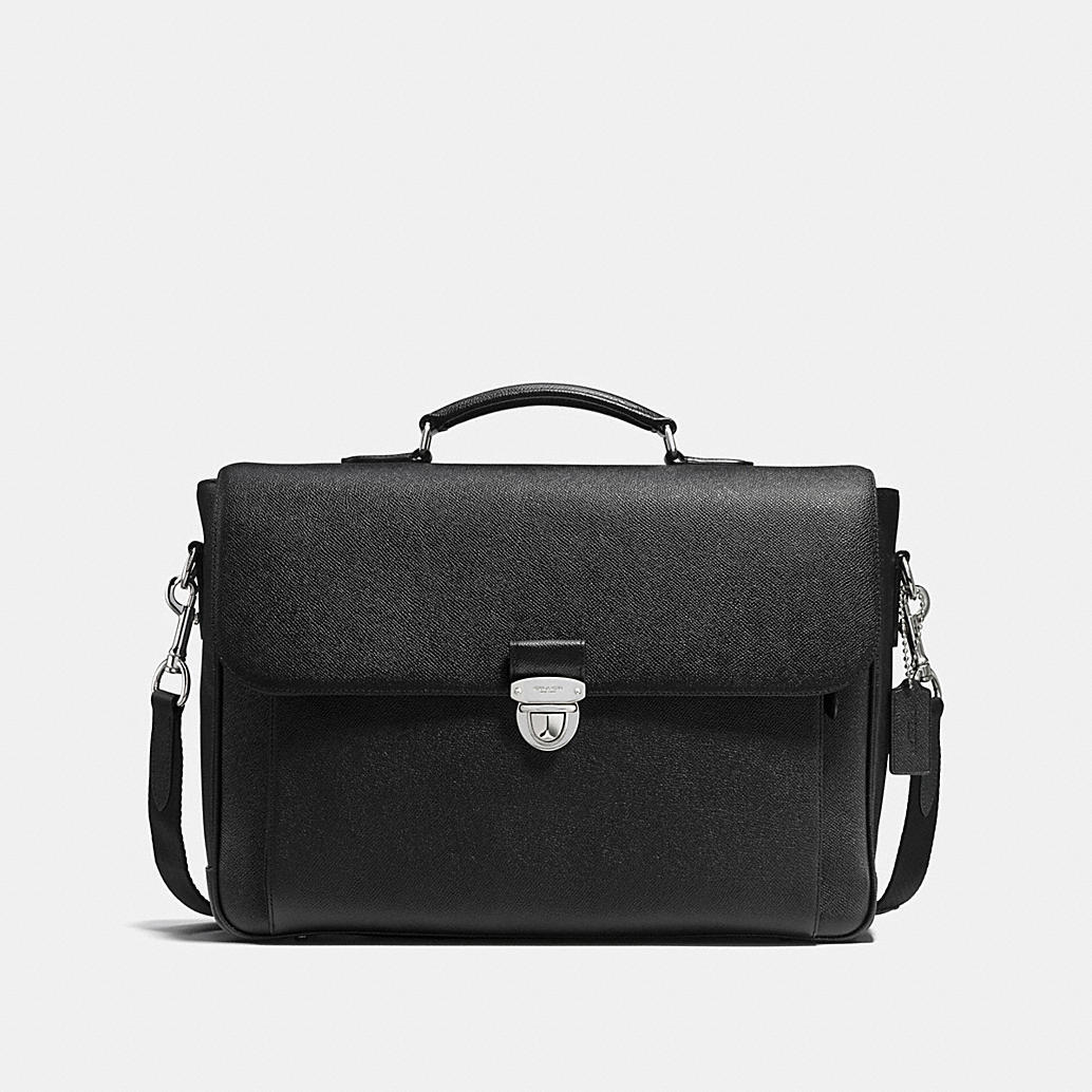 COACH Mens Leather Business Bags | Metropolitan Briefcase In Crossgrain Leather