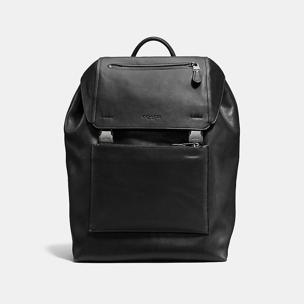 COACH Mens Leather Backpacks