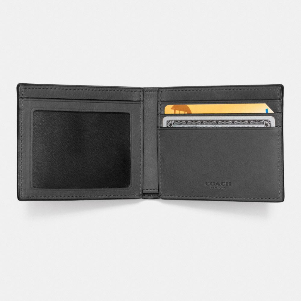 COACH Mens Wallets Slim Billfold Id Wallet In Sport Calf Leather
