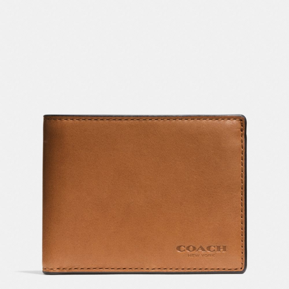 COACH Mens Wallets Slim Billfold Id Wallet In Sport Calf Leather