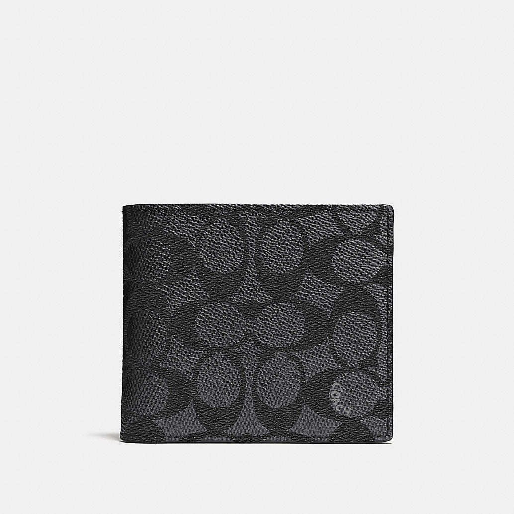 COACH Mens Wallets | Coin Wallet In Signature Canvas