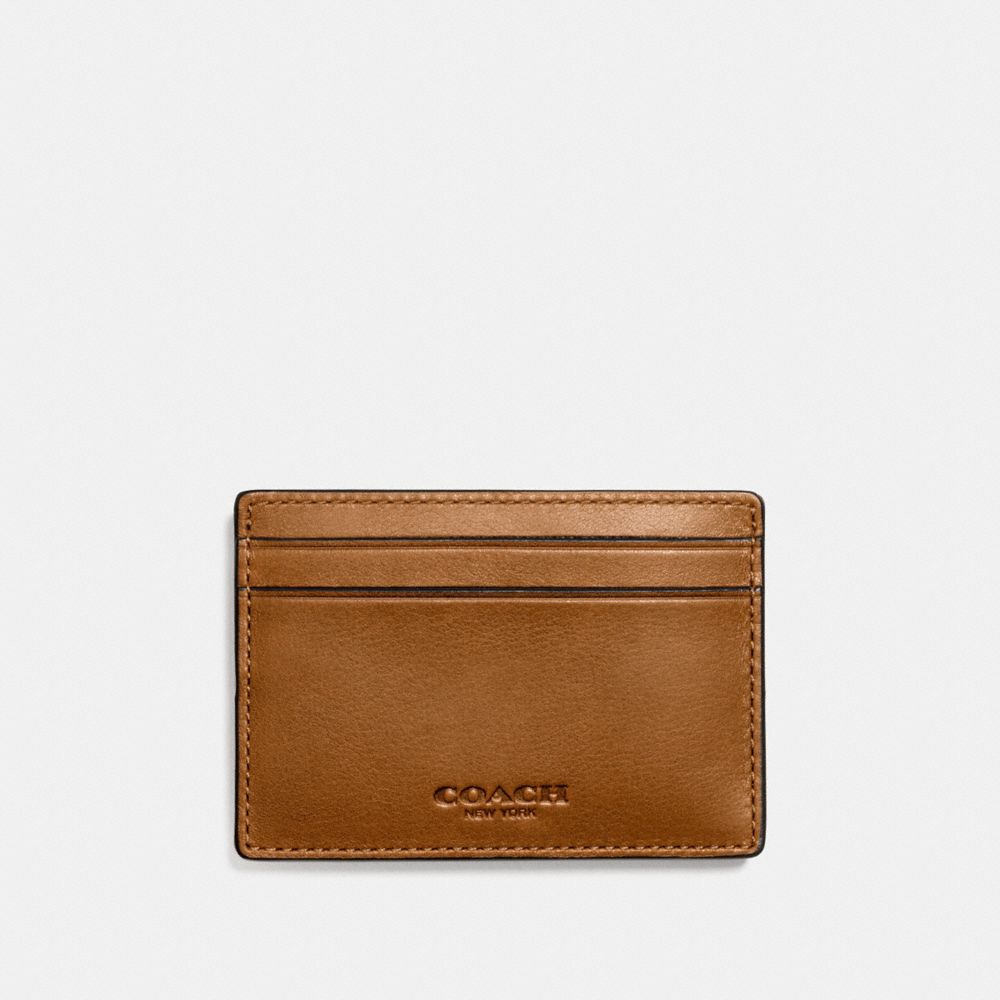 COACH Money Clip Card Case in Sport Calf Leather