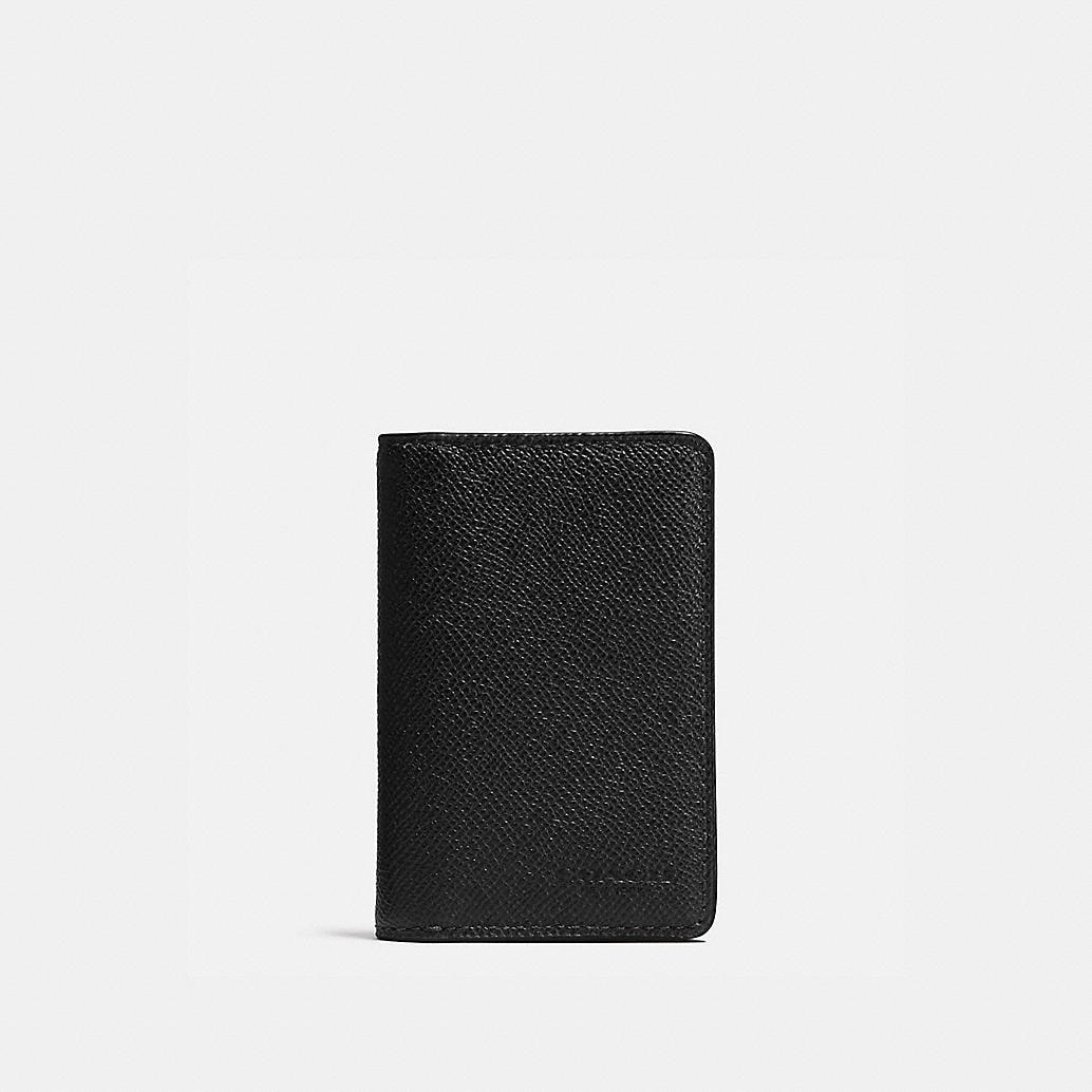 COACH Mens Wallets | Card Wallet In Crossgrain Leather
