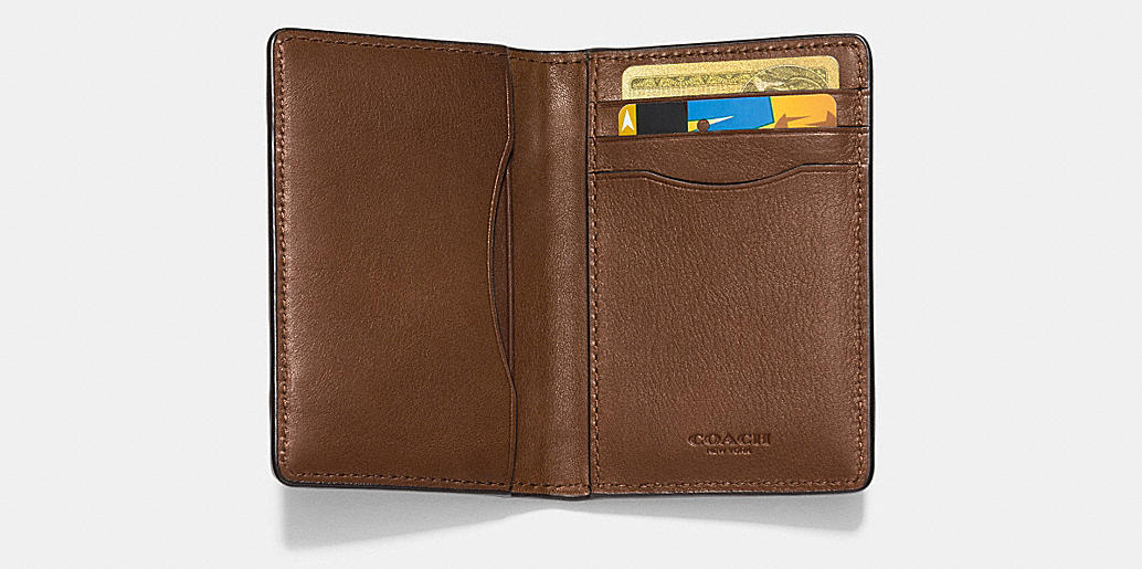 COACH Mens Wallets | Card Wallet In Patchwork Leather