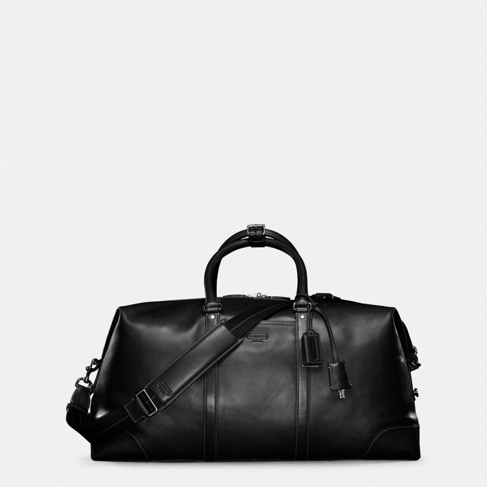 Coach Men's Leather Duffle Bag Literacy Basics